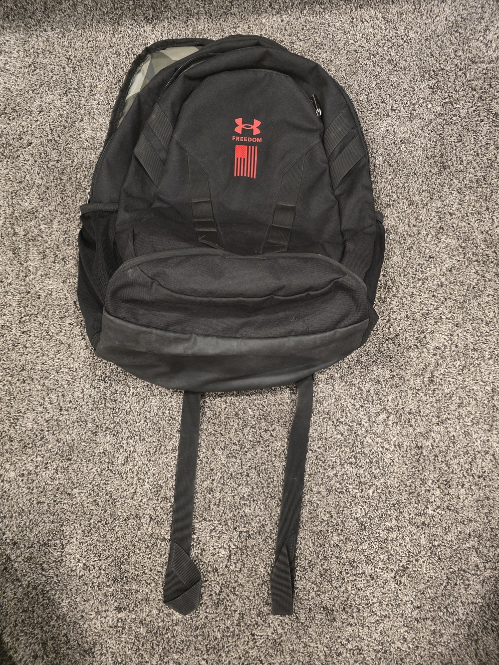 Under Armour Black & Red Freedom Backpack